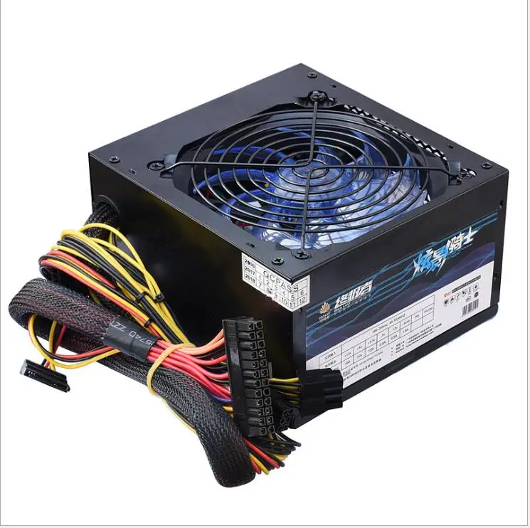 

500W PC ATX power supply with 1x20+4Pin 2xmolex 4Pin + 1x8pin(4Pin+4Pin) +2xSATA + 1xGPU 6Pin