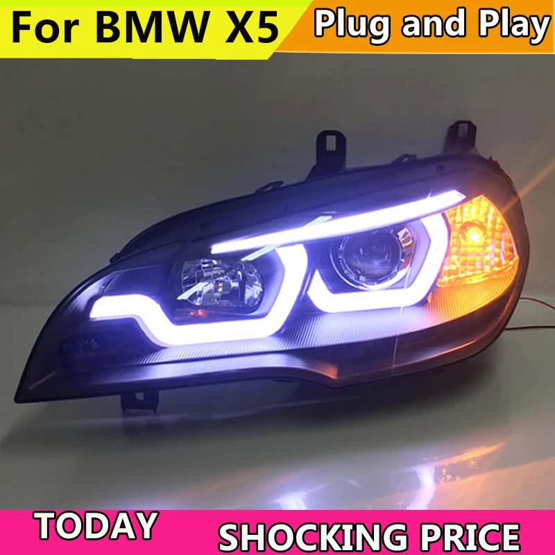 Car Styling for BMW X5 e70 2007-2013 Headlight for BMW X5 Head Lamp Auto LED DRL Double Beam H7 HID Xenon bi xenon lens Car Styling for BMW X5 e70 2007-2013 Headlight for BMW X5 Head Lamp Auto LED DRL Double Beam H7 HID Xenon bi xenon lens