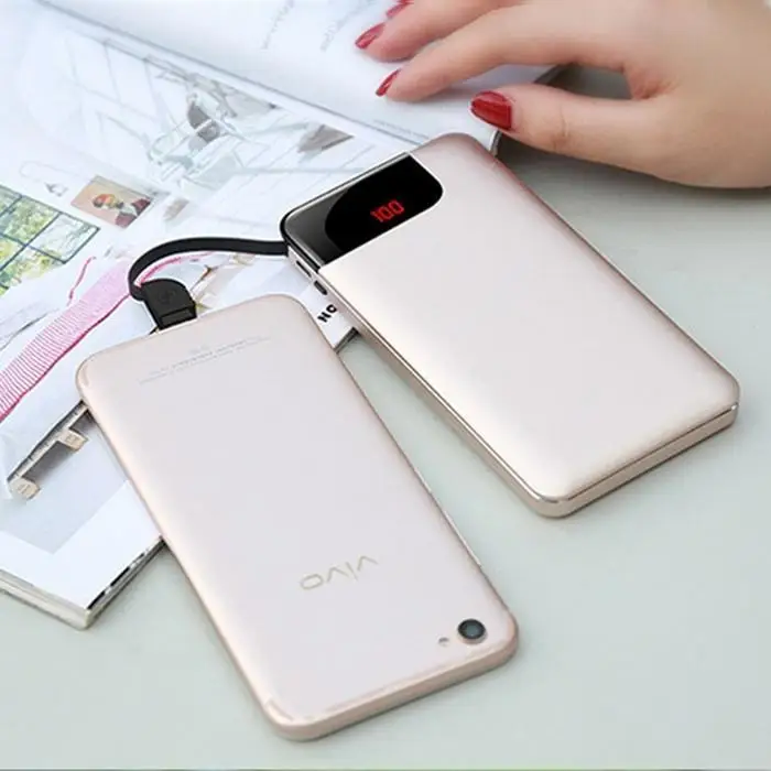 20000mAh Large Capacity Quick Charger Poverbank Output Power Bank Portable Charger External Battery For Xiaomi MI iPhone X Note
