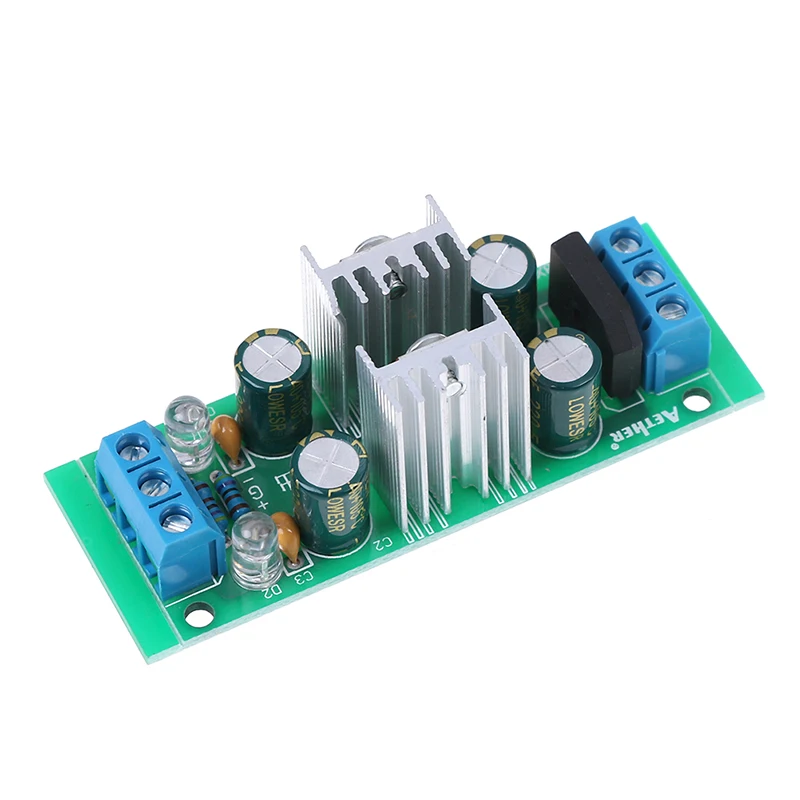 Отличное качество DC 18 ~ 35V LM7815 + LM7915 +-15 V двойной регулятор напряжения выпрямитель мост блок питания