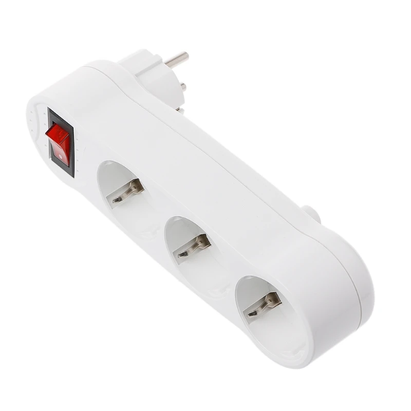 

1 Pc Conversion socket 16A European Type Conversion Plug 1 TO 3 Way EU Standard Power Adapter Socket