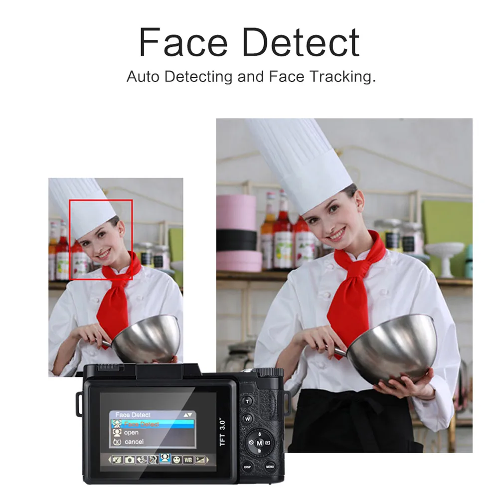 Цифровой Камера видеокамера HD Дисплей 3 дюймов Портативный 4x зум с откидной крышкой с функцией Экран дропшиппинг