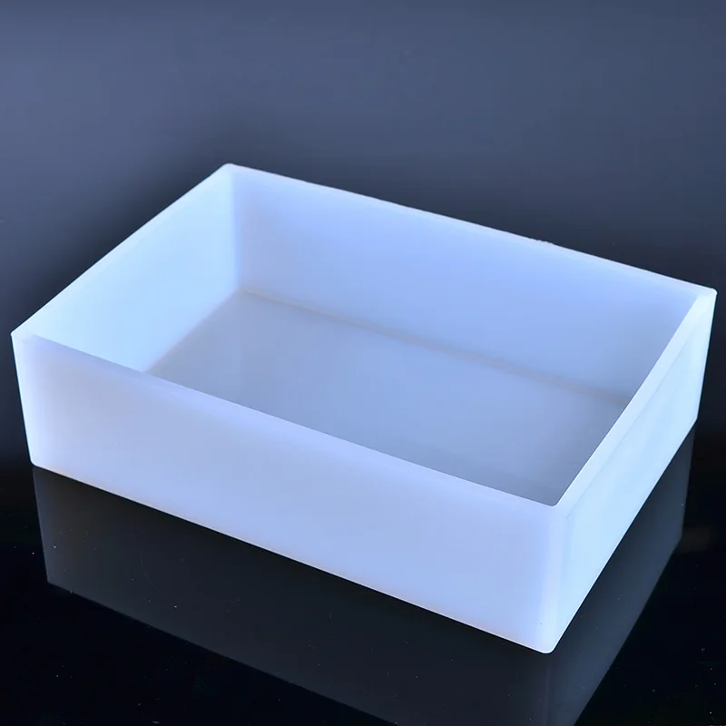 Silicone Soap Molds Rectangle Loaf Soap Mould with Wooden Box Handmade Making Tool silicone mold soap molds
