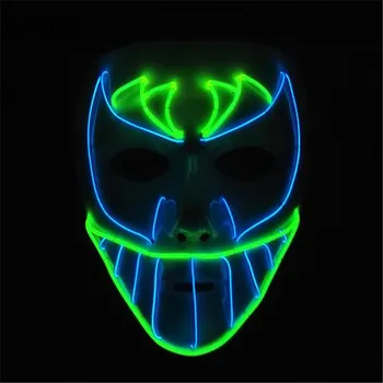 

Hot Selling Glowing Hip Hop Dance Mask Full Face Party Mask Bboy Mask LED Hip-Hop JabbaWockeeZ Dance Mask Dancing props Toys