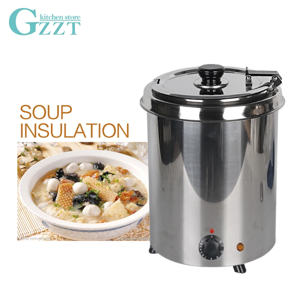 

Soup Pot 5.7L Commercial Soup Kettle Warmer Pot Wet Heat Stainless Steel Buffet Restaurant Use