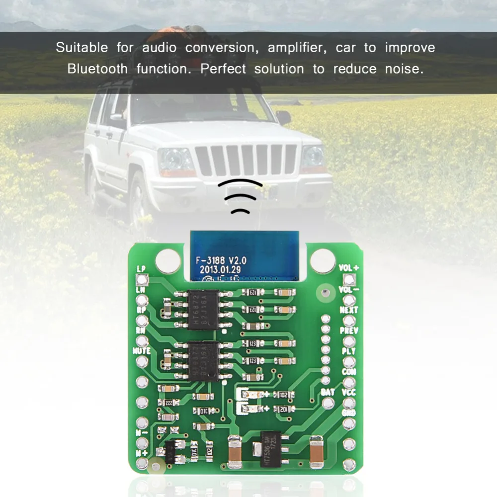

VBESTLIFE CSR8645 APT-X Bluetooth 4.0 Audio Receiver Board HiFi Amplifier Module for Car Speaker