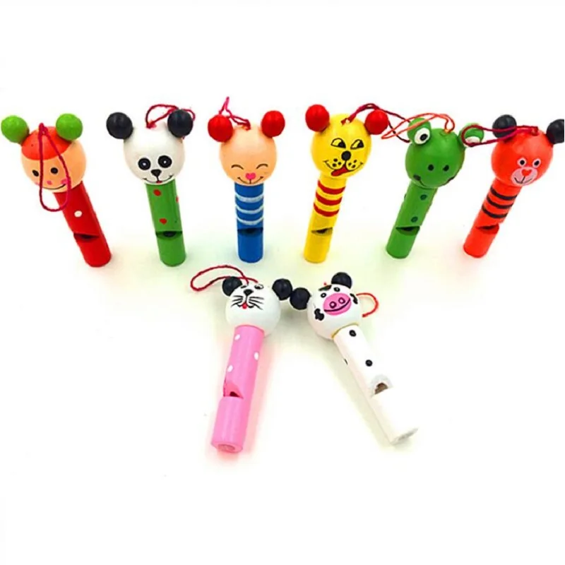 Цена Fly AC Прекрасный Деревянный небольшой свисток для животных игрушка ключ для детей подарок на день рождения 20 шт. компл.