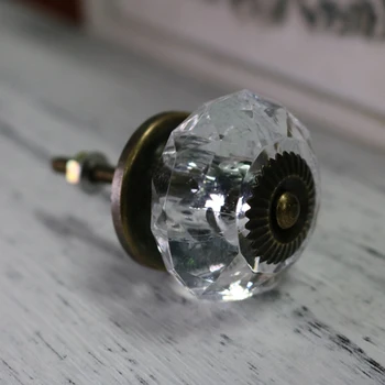 

5pcs 38mm Clear Cabinet Knob Cupboard Closet Drawer Dresser Knob Handle Acrylic Crystal Pull Furniture Knob
