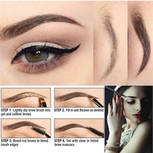 

makeup water-resistant long-lasting eyebrow gel natural dual-ended spiral brush coffee brown eyebrow cream cosmetics