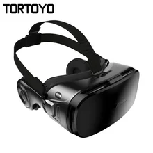 G300 VR Glasses Virtual Reality Head Mount VR Glasses Box Case 3D Movies Games Helmet with HIFI Stereo Headphone for iPhone 5-6″
