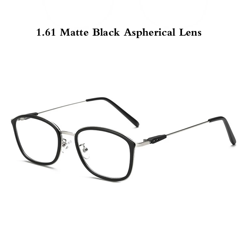 Zilead TR90 небольшой готовой близорукость очки Классические Для мужчин металлические квадратные близорукие очки 0to-6.0Unisex - Цвет оправы: 1.61 matte black