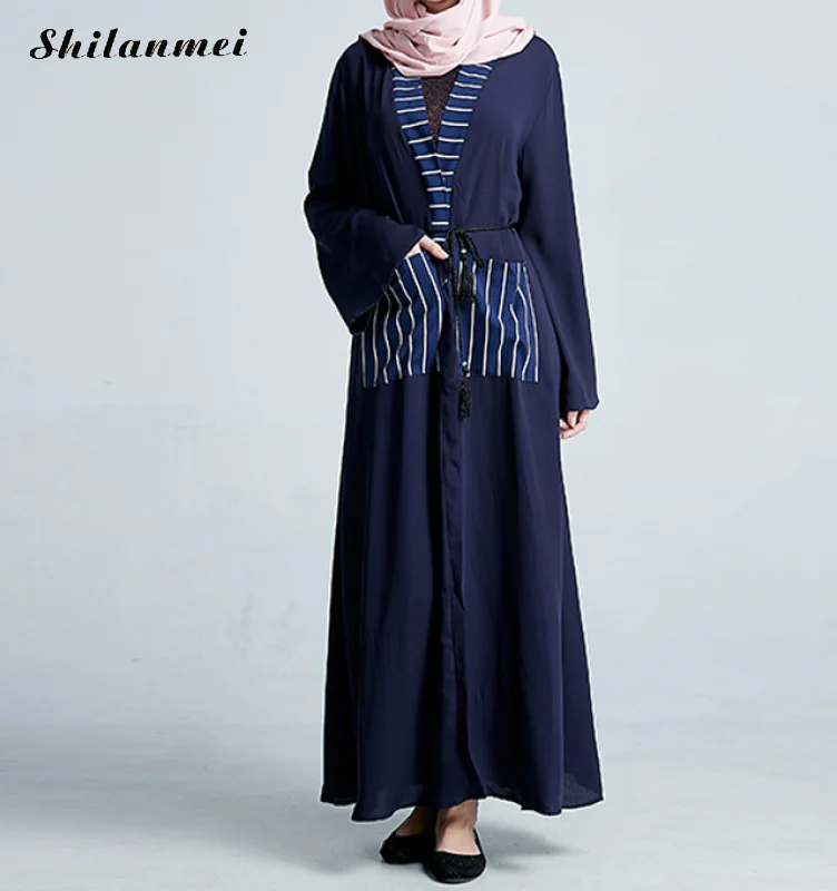 Kaftan Abaya Women Muslim 2018 New Islamic Cardigan Dress Turkey Long ...