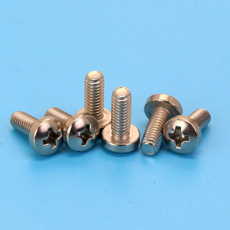 5pcs M8 stainless steel phillips screws machine screw cross round