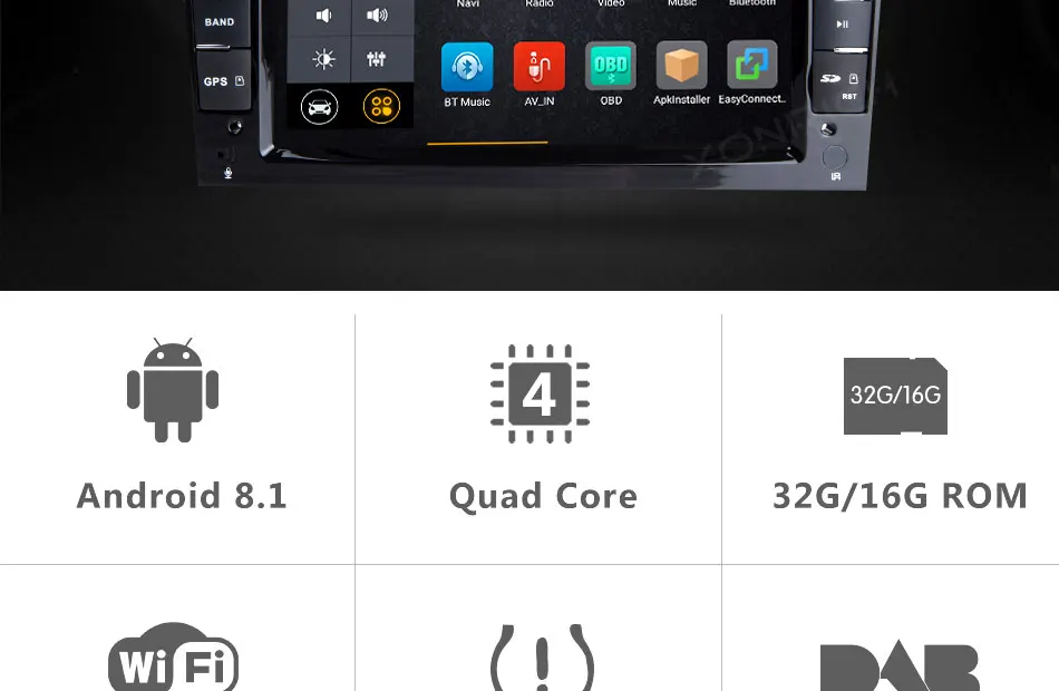 Clearance 2 Din Android 8.1 Car DVD GPS Navigation AutoRadio For Opel Astra H G J Vectra C Zafira b Corsa C D G Antara Meriva Vivaro Wifi 1