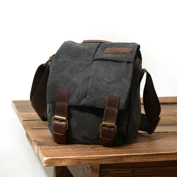 

Canvas men and women diagonal One shoulder retro camera bag waterproof micro single anti-moisture camera bag