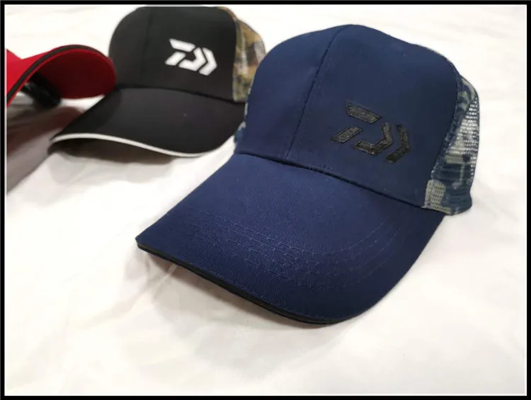 Рыболовные шляпы Летние солнцезащитные козырьки анти-УФ Защита от солнца шапки дышащий регулируемый, для спорта на открытом воздухе сетки dawa, рыболовство шапки