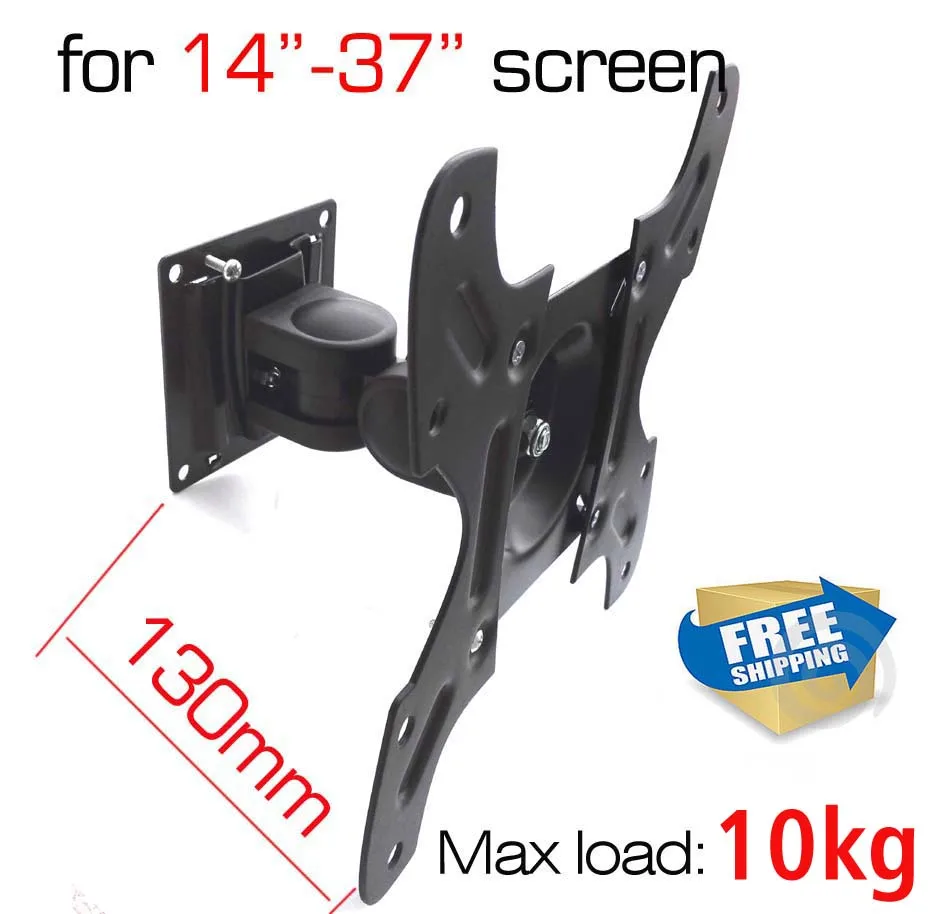 

free shipping 10" 30"32"37"10KG cantilever tiltable swivel FULL MOTION LCD LED PLASMA tv wall bracket mount stand holder