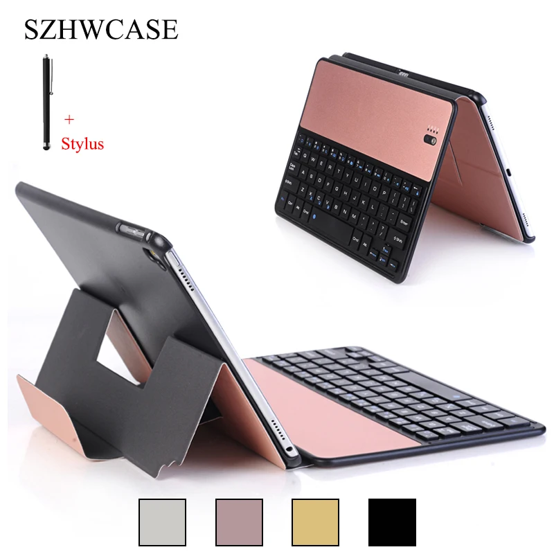 

For iPad 2018 Wireless Bluetooth Keyboard Case For iPad 9.7 inch 2017 Tablet Flip Stand Cover For iPad Air 2 Air 1 Fundas+Stylus