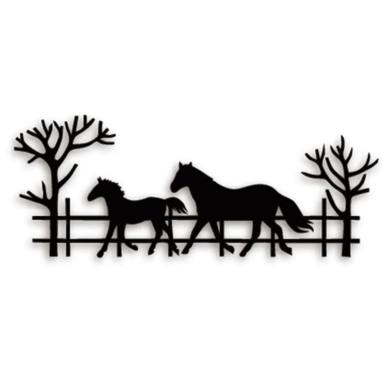 

HamyHo Knife Mold Fence Horse Edge Border Crafts Metal Steel Cutting Dies Scrapbooking for DIY Paper Album Card Embossing Dies