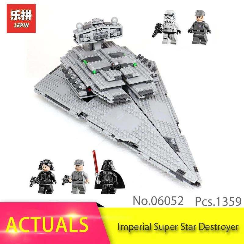 

05062 1359Pcs The Super Fighting Destroyer Model Building Blocks Set Educational Bricks Toys For Children Gift 75055