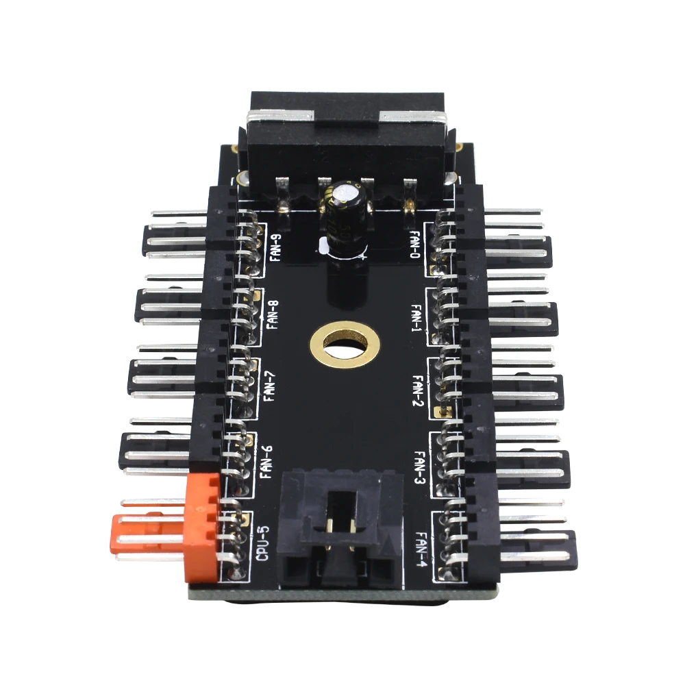 TISHRIC 1 to 10 4Pin Fans 12V 4Pin Sata Power Suppply Molex Hub Splitter PC Pwm Cable Cooler Cooling Adapter For Computer Mining