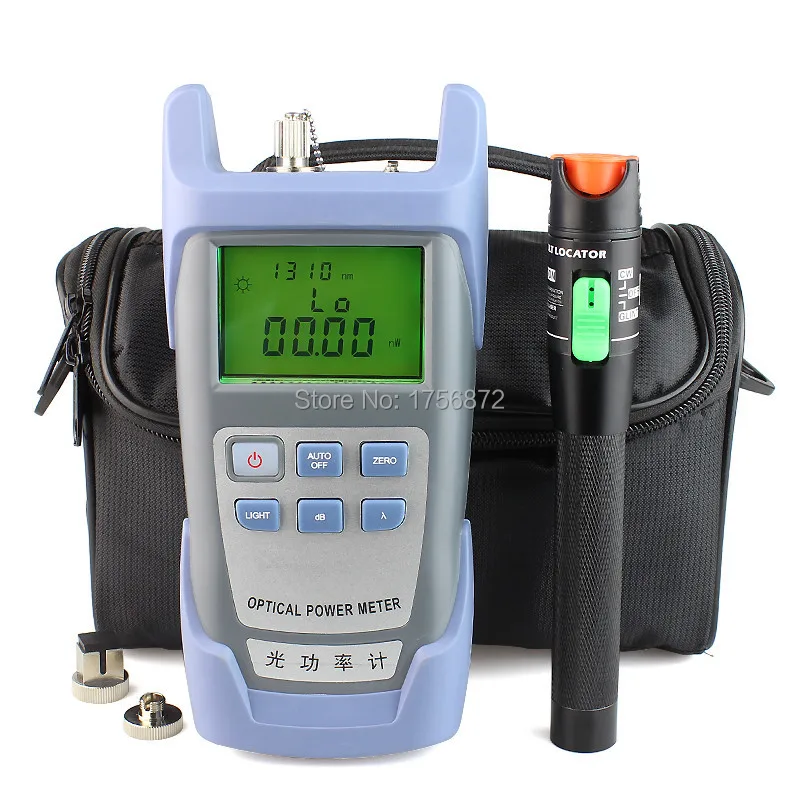 

Fiber Optical Power Meter and 20-30km 30mW Visual Fault Locator Cable Tester
