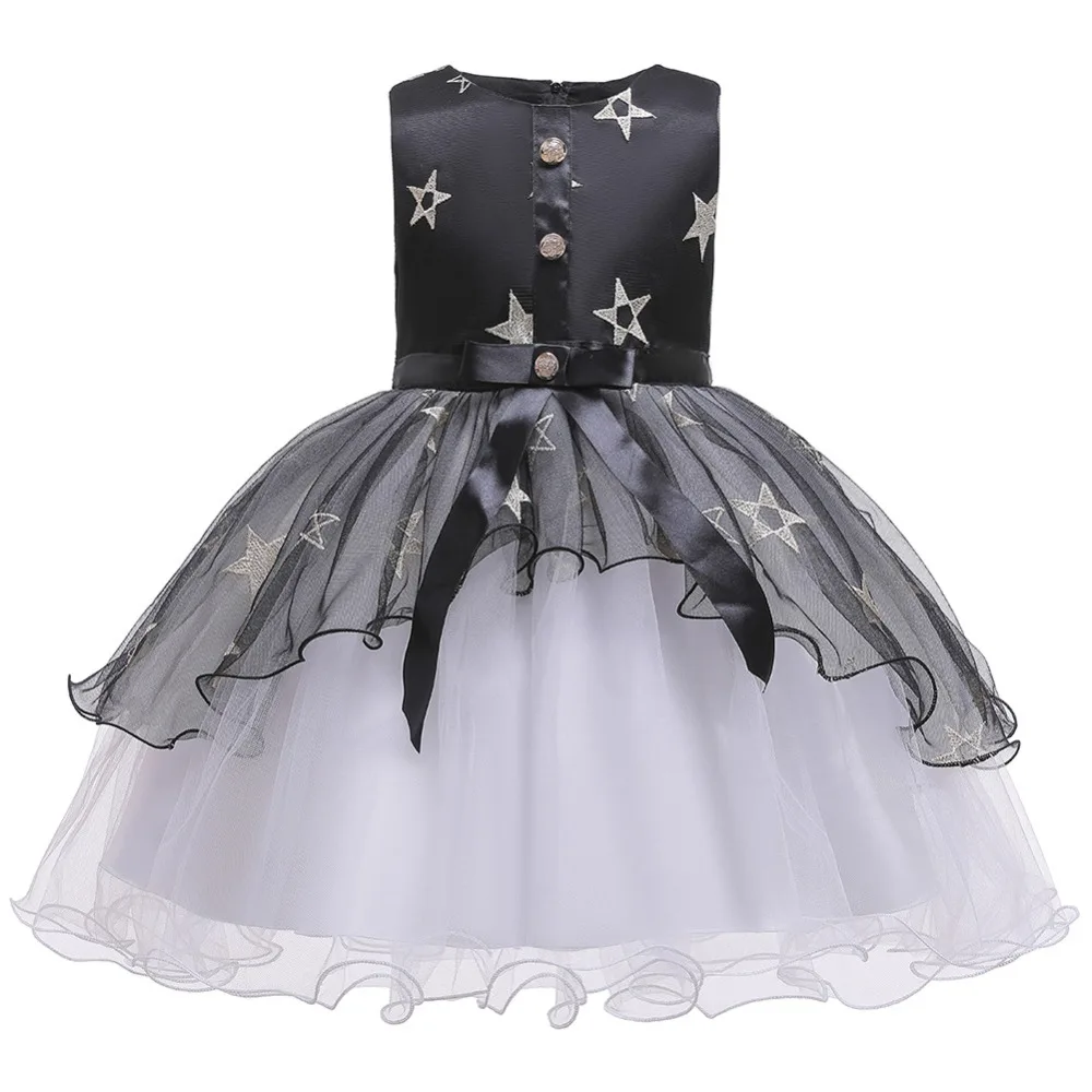 New Arrival 2019 Summer Girl Party Dress Kids Embroidered Dresses For Girls Clothes Children Princess Elegant Sleeveless Dress (13)