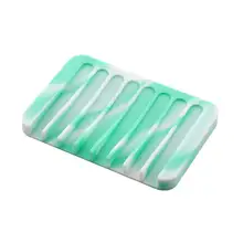 1 шт. мраморная силиконовая мыльница Контейнер Мыльница для дома путешествия Пешие прогулки Кемпинг уличное использование