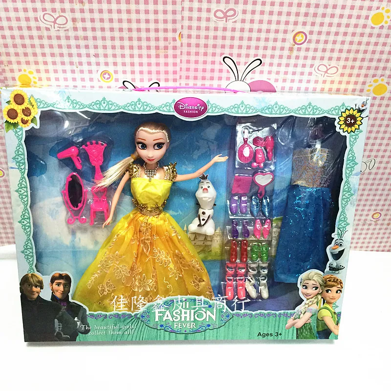 30cm Disney Toys Ice and Snow Queen Elsa Anna Frozen Princess Doll with Accessories for Childrens Birthday Christmas Gift 30cm Disney Toys Ice and Snow Queen Elsa Anna Frozen Princess Doll with Accessories for Childrens Birthday Christmas Gift