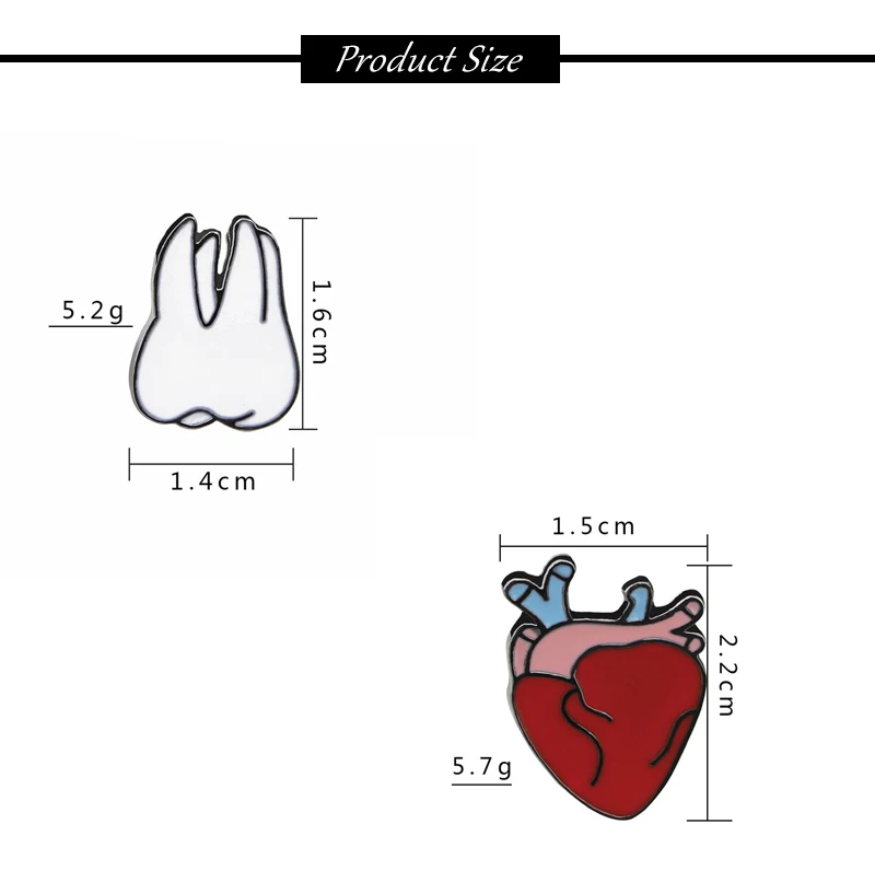 Металлические броши с милыми зубами в виде героев мультфильмов, кнопка на булавке для женской одежды, нагрудные эмалированные значки на булавке, подарок, медсестры, стоматолога, модные ювелирные изделия
