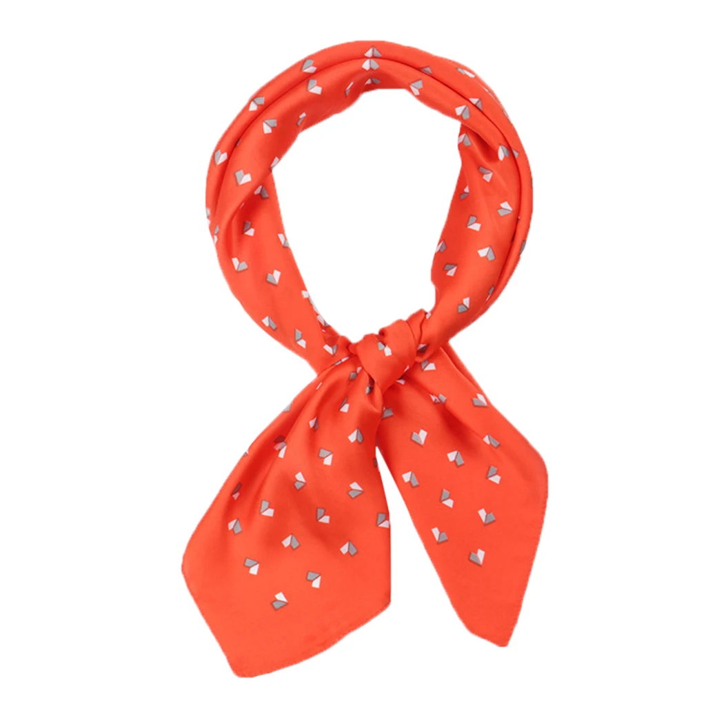 Womens Satin Silk Feeling Formal Square Neck Scarf Head Hair Scarf Wraps