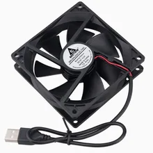Gdstime 2 pieces DC 5V 92*92*25mm 9225s USB Axial Motor Cooling Fan 92mm x 25mm 9cm DC Brushless PC Case Cooler 90mm Gdstime 2 pieces DC 5V 92*92*25mm 9225s USB Axial Motor Cooling Fan 92mm x 25mm 9cm DC Brushless PC Case Cooler 90mm