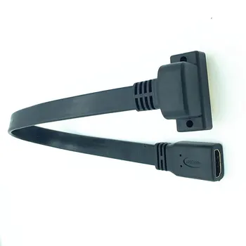 

Flat Slim High Speed HDMI to DVI 24+5 Female 90 angle Cable 0.3m