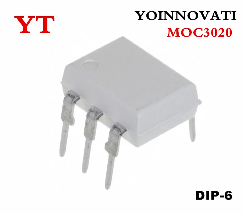 50 шт./лот MOC3020 оптоизолятор 4 17 кв TRIAC DIP-6 лучшее качество | Электронные компоненты и