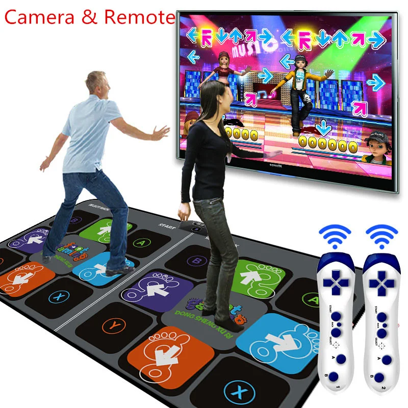 Camera Support Double Dance Mat Pad for Tv Usb Computer Step Game Rug dual User 11mm with two handle