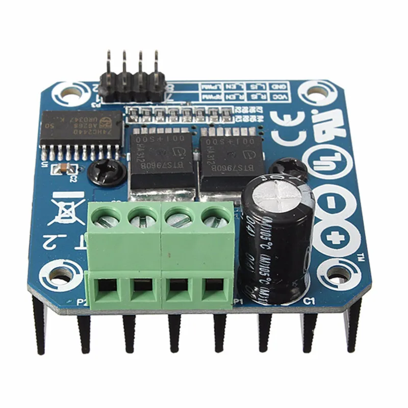 

1pc Semiconductor BTS7960B DC 43A 5V Double H-bridge Motor Driver Module For-arduino