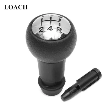 

5Speed Chromed MT Gear Shift Knob Shifter Lever Stick Headball Pen Arm for PEUGEOT 106 107 206 207 301 306 307 406 806 Gearshift