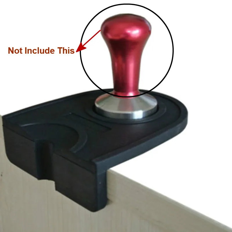 JX-LCLYL New Barista Coffee Espresso Latte Art Pen Tamper Holder Silicone Pad Mat Black