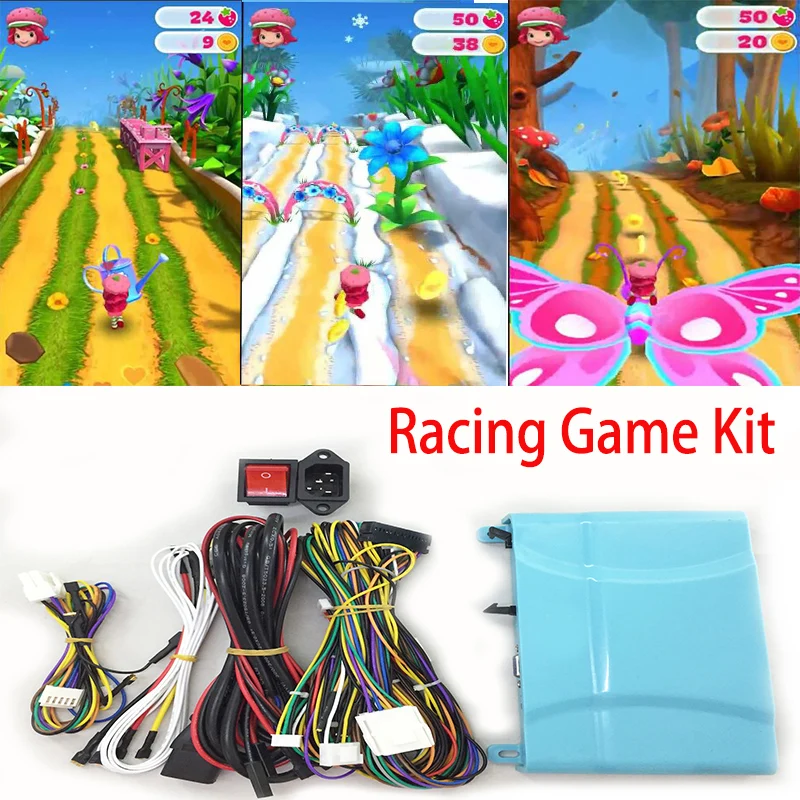 US $150.99 Parkour Video Racing Game Board PCB Home DIY Arcade Kit Record Score Car Racing Game For Children Kids Family Entertainment
