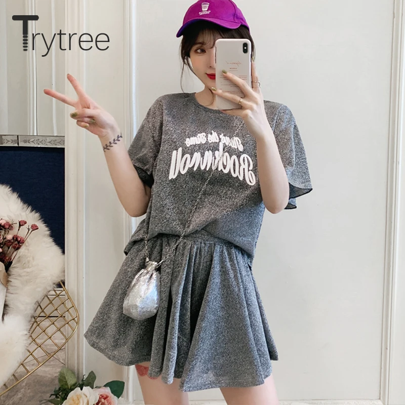 Trytree الصيف المرأة اثنين من قطعة مجموعة الأزياء الساطع عارضة طباعة رسالة بلوزات مستديرة العنق + السراويل مرونة الخصر دعوى مجموعة 2 قطعة مجموعة Trytree الصيف المرأة اثنين من قطعة مجموعة الأزياء الساطع عارضة طباعة رسالة بلوزات مستديرة العنق + السراويل مرونة الخصر دعوى مجموعة 2 قطعة مجموعة