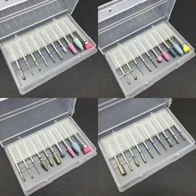 10 шт. сверло для ногтей для маникюра машинка для маникюра аксессуары Электрический пилочки для ногтей Педикюр фреза Инструменты для дизайна ногтей