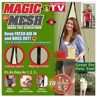 as seen on tv hands free magic mesh with magnet door curtain easy aas seen on tv flyers