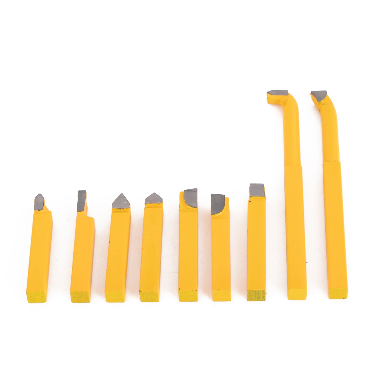 

9pcs Carbide Tip Lathe 8mm Carbide Lathe Tool New Alloy Carbide Brazed Tipped Lathe Tools Turning Milling Welding Bit