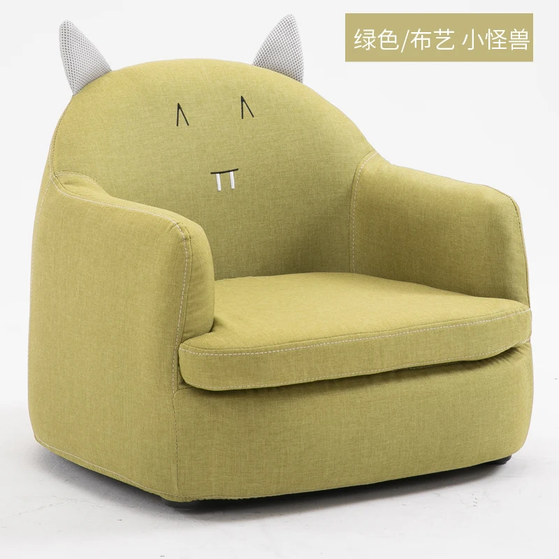 green cloth Monster Горит Enfant Kinder Stoel Bean сумка стул детский диван мультфильм девочка принцесса детские волосы стул прекрасный диван ленивый человек мини - Цвет: green cloth Monster