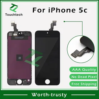 

For iPhone 5c LCD No Dead Pixel Display Pantalla LCD Clone with Touch Screen Assembly Replacement Black Color Free ship by DHL