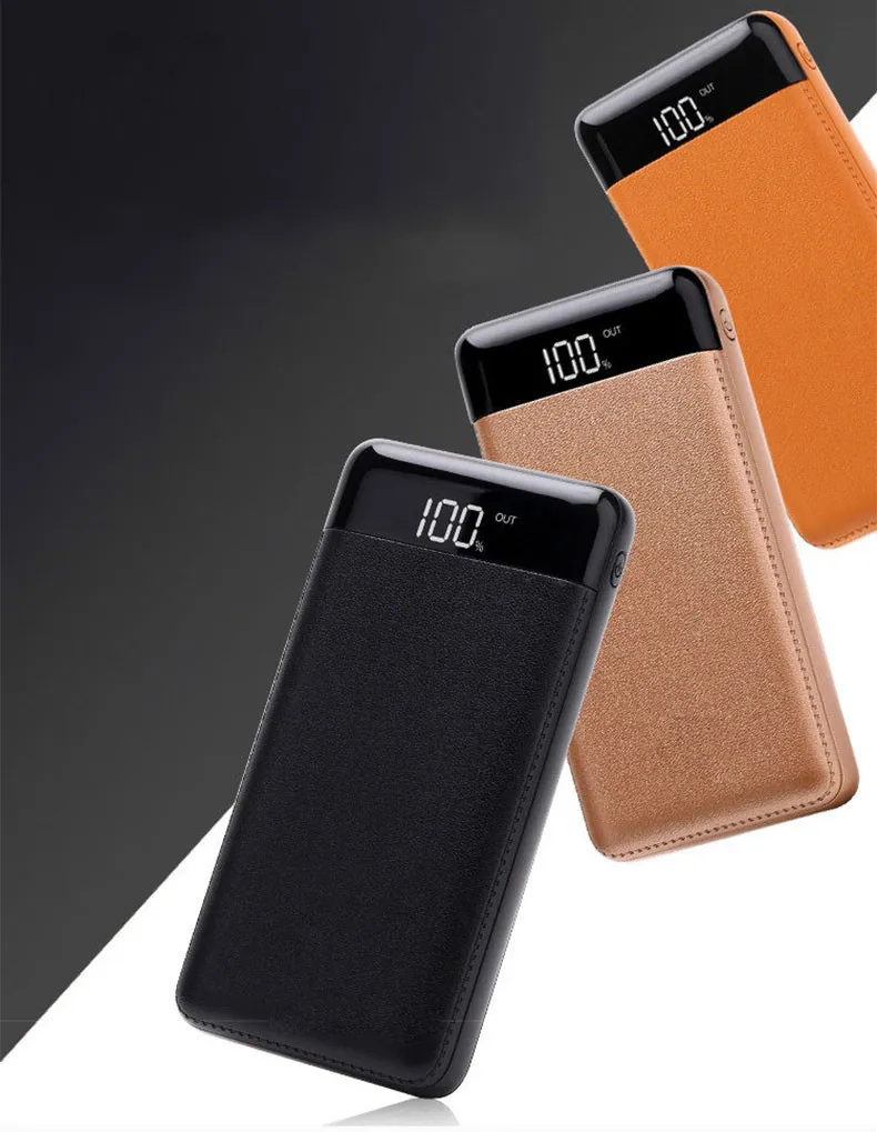 30000 мАч Внешний аккумулятор повербанк 2 USB светодиодный power Bank портативный