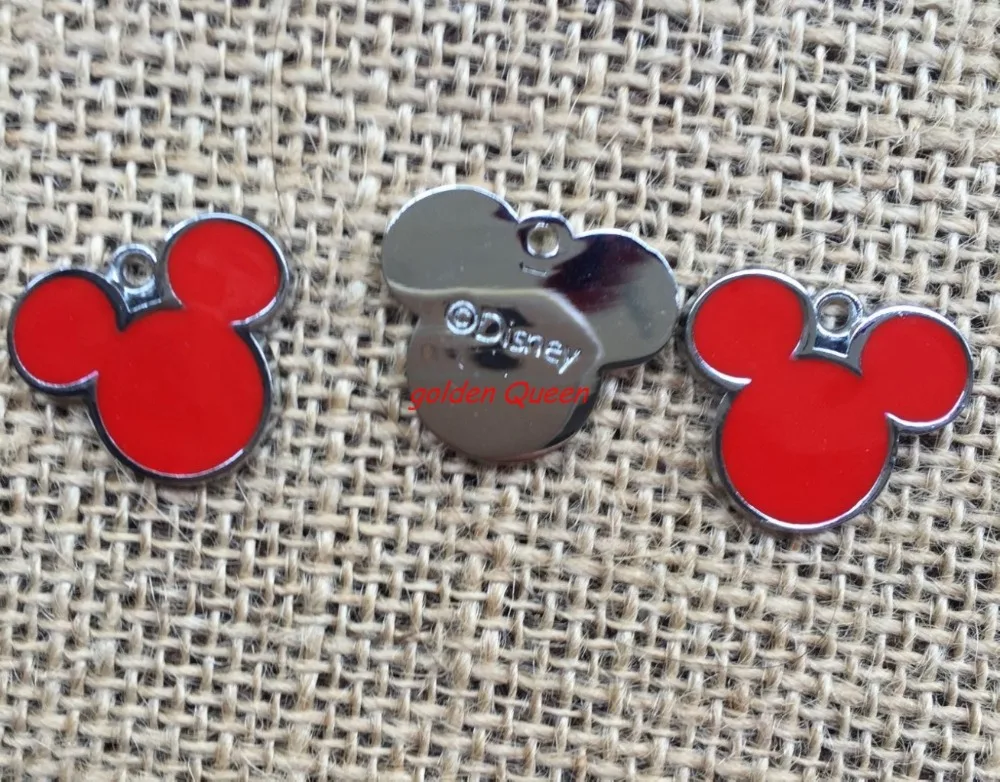 Free shipping wholesale 20 Pcs Cartoon red z01 Minnie Metal Charms pendants DIY Jewellery Making crafts | Украшения и аксессуары