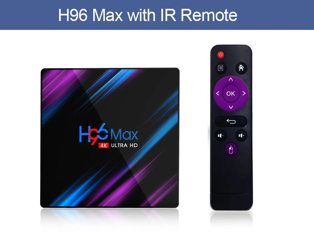 H96 MAX RK3318 2G/4G ram 16G/32G/64G rom Смарт ТВ-бокс на Rockchip RK3318 android 9,0 tv box H96