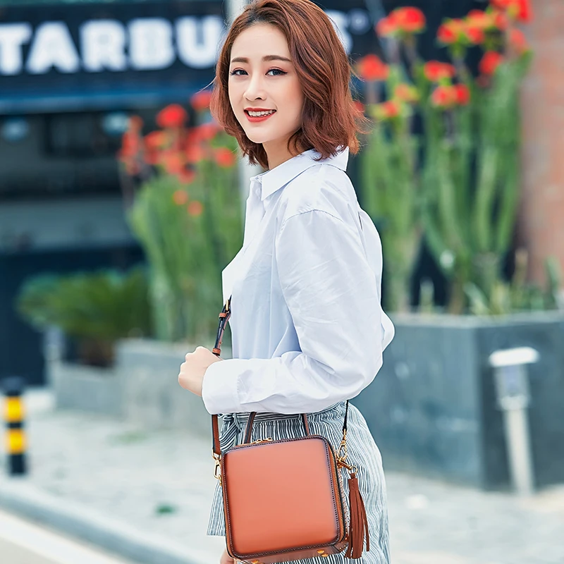 

PASTE 8P3057 Female cowhide Totes Women Leather Shoulder bag Messenger Bags lady Satchel bag fashion Handbags Crossbody bags