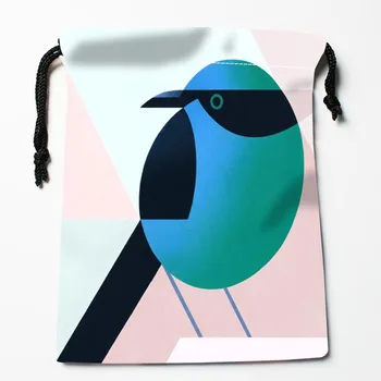 

New Arrive bird Drawstring Bags Custom Storage Bags Printed gift bags More Size 27x35cm DIY your picture